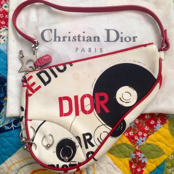 SOLD christian dior small saddle bag