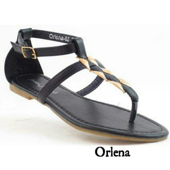 Blk Thong Sandals - Picture 1 of 1