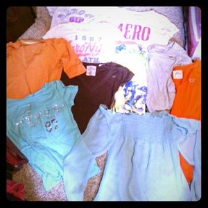 HOLLISTER, AEROPOSTALE, AMERICAN EAGLE 10 shirts!