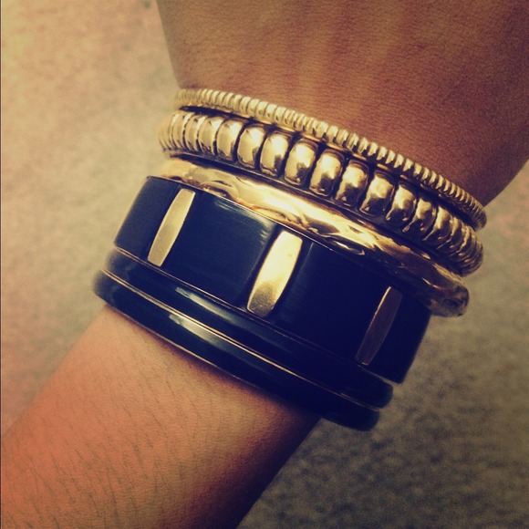 Black and Gold Bangles