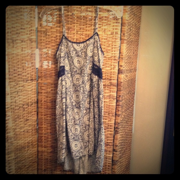 Navy Blue and White Mossimo Co. Sundress
