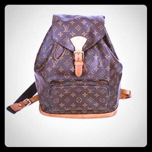 Louis Vuitton inspired back pack very clean