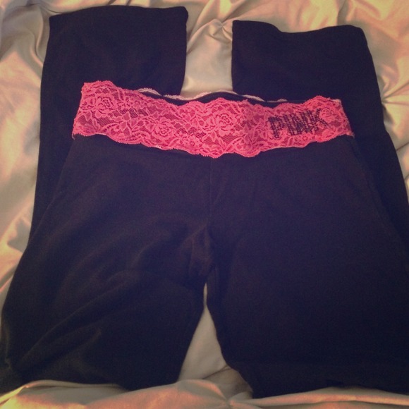 Victoria's Secret Pants - *this week only* VS Pink Lace Yoga Pants