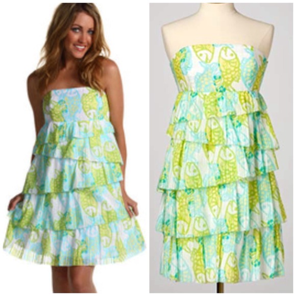 Lilly Pulitzer strapless dress