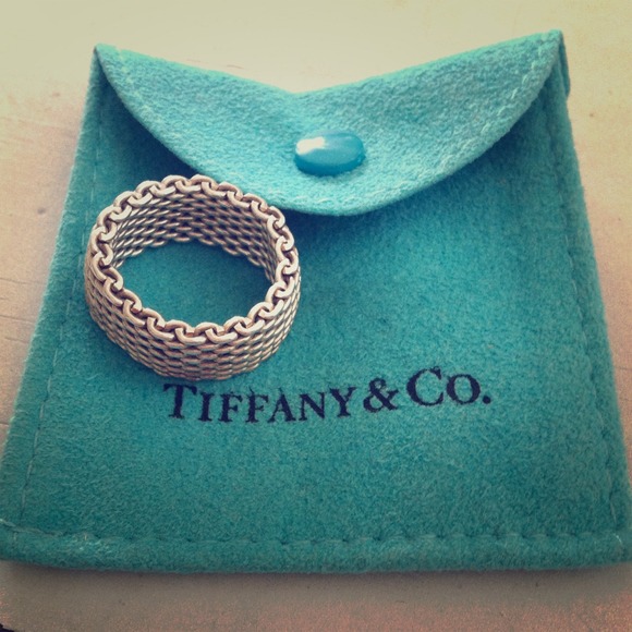 Authentic Tiffany & Co. sterling silver mesh ring!