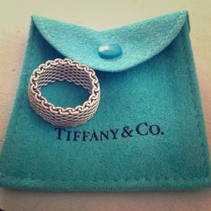 Authentic Tiffany & Co. sterling silver mesh ring!
