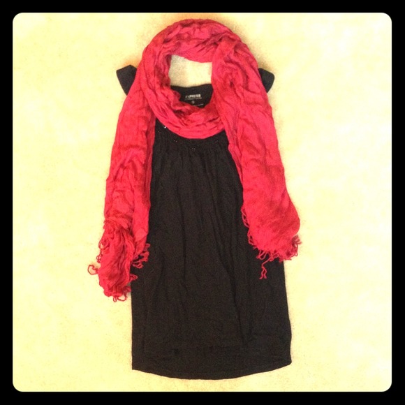 Beautiful Red Fashion Scarf 👠🎀