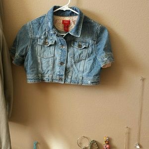 Mossimo cropped jean jacket!