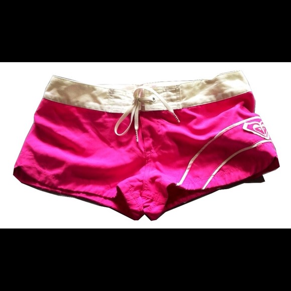 Pink Roxy board or swim shorts