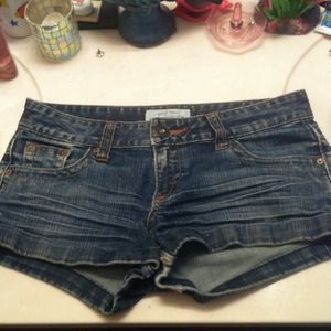 Blue jean shorts