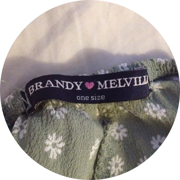 SOLD RARE BRANDY MELVILLE GREEN FLORAL VODIS - Picture 3 of 3