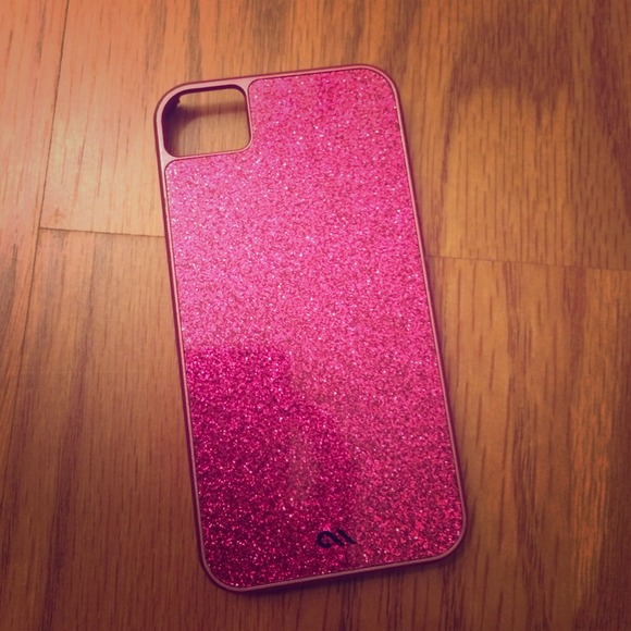$9 TODAY! BNWOT Pink glitter iPhone 4 case! - Picture 1 of 3