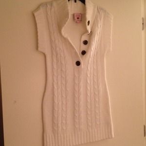 Short sleeve long sweater