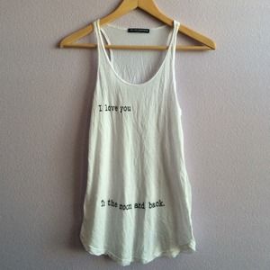 Brandy Melville I love you to the moon & back top