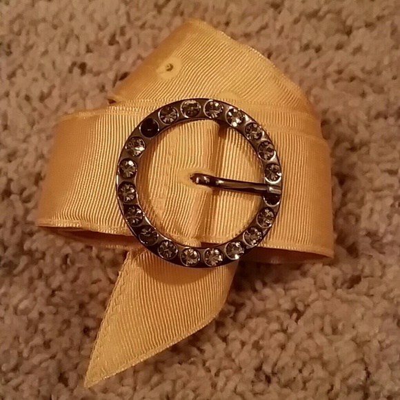 American Eagle grosgrain Yellow belt