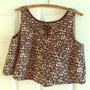 BLACK AND WHITE CROP TOP 👀