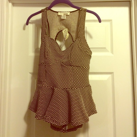 Sexy open back peplum top !!!