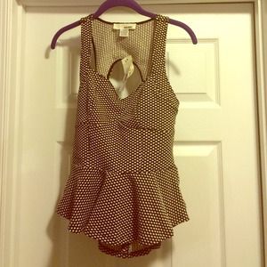 Sexy open back peplum top !!!