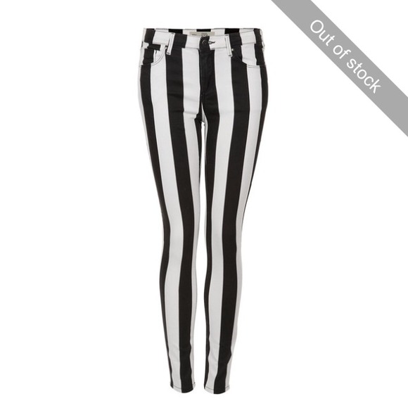🚫 SALE 🚫 Topshop Moto Leigh Stripe Jeans