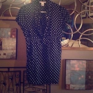 Black and white polka dot Charlotte Russe top!