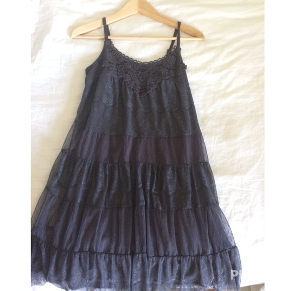 Xhilaration grey lace dress