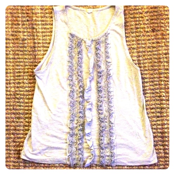 J. Crew ruffled cotton tank