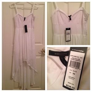 BCBG MaxAzria White Bustier Dress