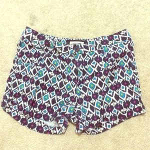 Aztec Ikat Patterned Shorts