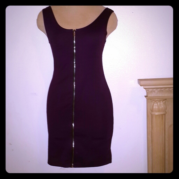 Purple tight dress