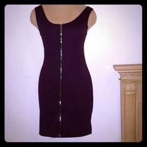 Purple tight dress