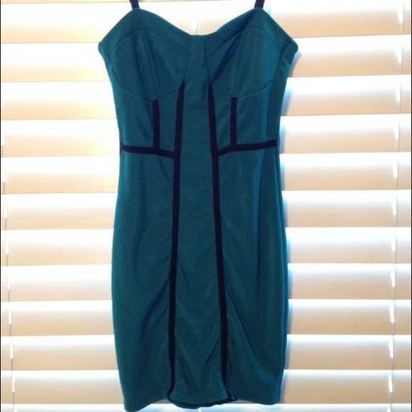 Teal bodycon bodice dress from Sway!  Small