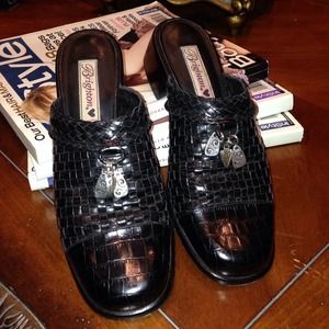 Brighton Black Mules