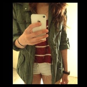 Green army jacket