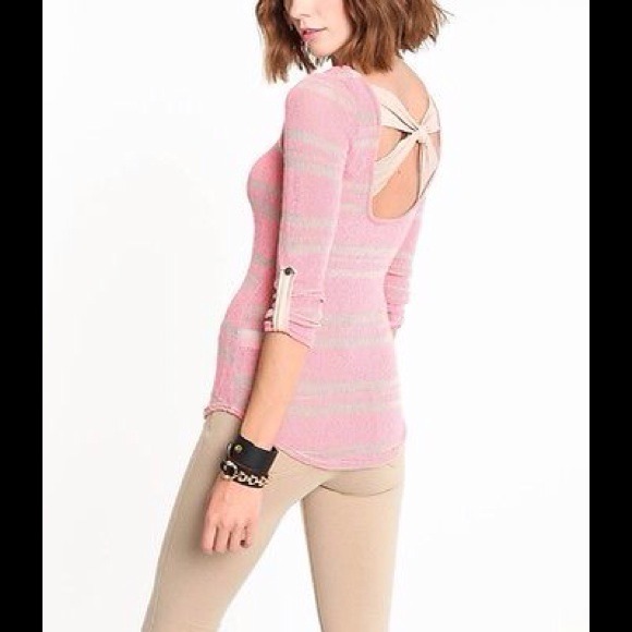 SOLD🚫LoveCulture Ribbon-back Pink Top - Picture 1 of 4