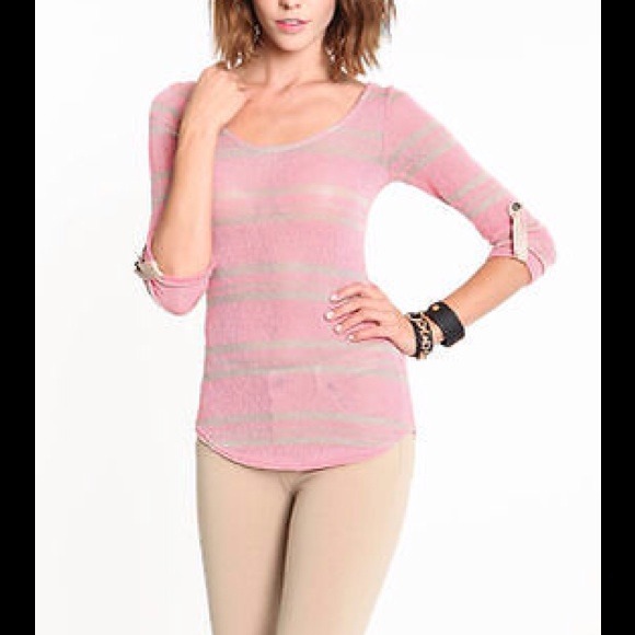 SOLD🚫LoveCulture Ribbon-back Pink Top - Picture 4 of 4