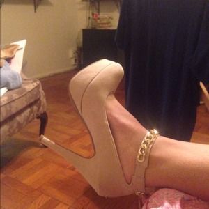 Nude Platform Heels