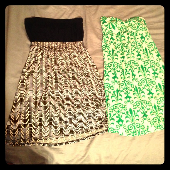 2 Strapless Dresses