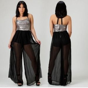 Midnight shimmer jumpsuit
