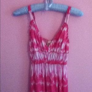 Hot Pink Tye Dye Maxi Dress
