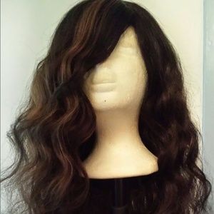 SOLD!! Full hand made deep side part wig