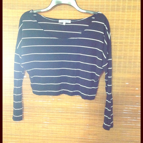 Striped crop top