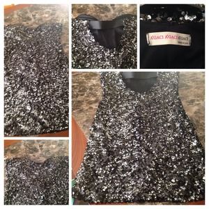 💃Black Sequin Dress