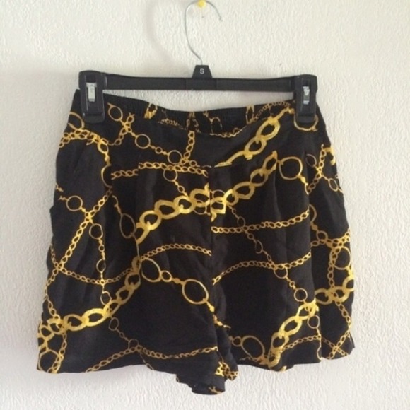 Gold chain shorts