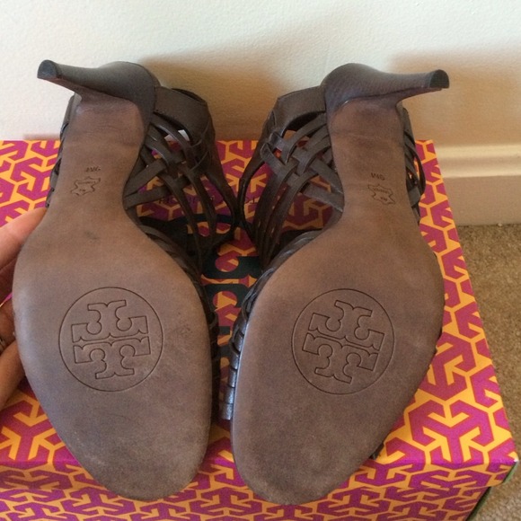 Tory Burch Kelton High Heel Huarache Sandals Sz 9 - Picture 2 of 4