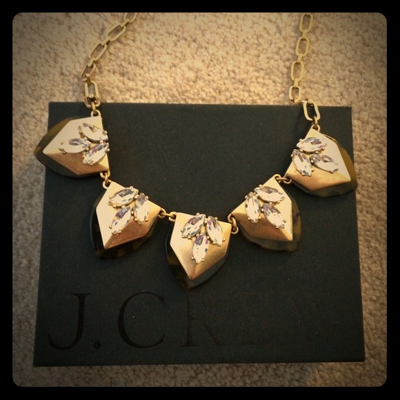 J. Crew Tortoise Statement Necklace NWT