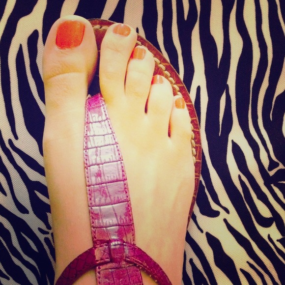 Stylish purple Sam Edelman sandals