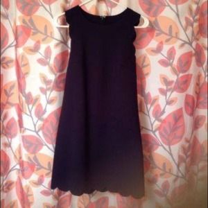 Navy J crew scalloped dress size 0