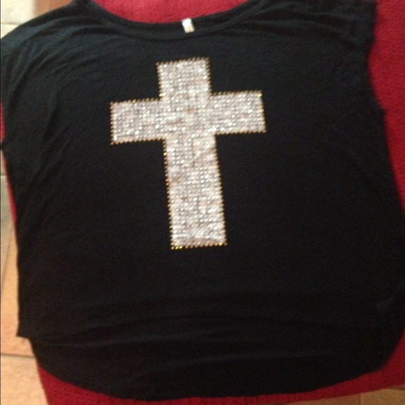 Bundle Denim Miss Me and black Cross shirt