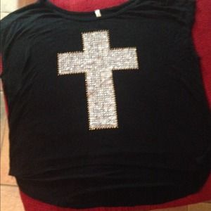 Bundle Denim Miss Me and black Cross shirt