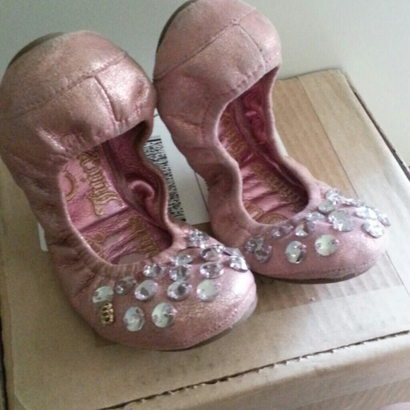 juicy couture pink folding flats